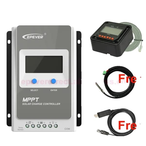 Mppt Solcelleladeregulator, Flere Ampere Muligheder, LCD Display, 3210AN med sensor
