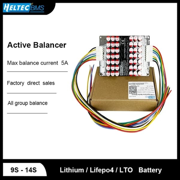 Batteriudligner, Aktiv Udjævning, Energi Kondensator, 9-14S 5A