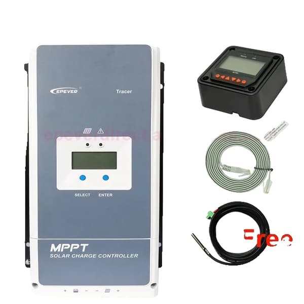 MPPT Aurinkopaneelien Lataussäädin, Automaattinen Taustavalo LCD, WIFI MT50 Kaukosäädin, Sensorilla, Tracer5415AN