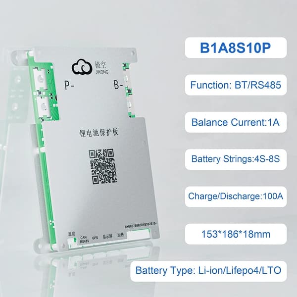 Smart BMS, 8S 24V 200A, Aktiv Balance, B2A8S20P