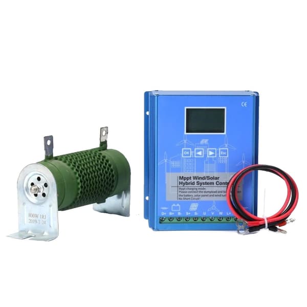 MPPT Vind Sol Hybrid Laderegulator, 12V/24V/48V, 1200W Vind/1000W Sol, 30A,W1200W S1000W BT, 12V 24V Auto W1200W S1000W BT
