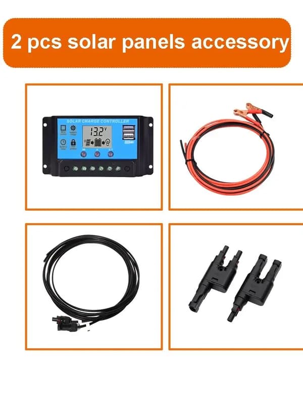 Aurinkopaneelin lataussäädin -pakkaus, 20A kaksinkertainen USB-ulostulo, LCD-näyttö, yhteensopivuus 12V/24V,20A Ohjaussarja