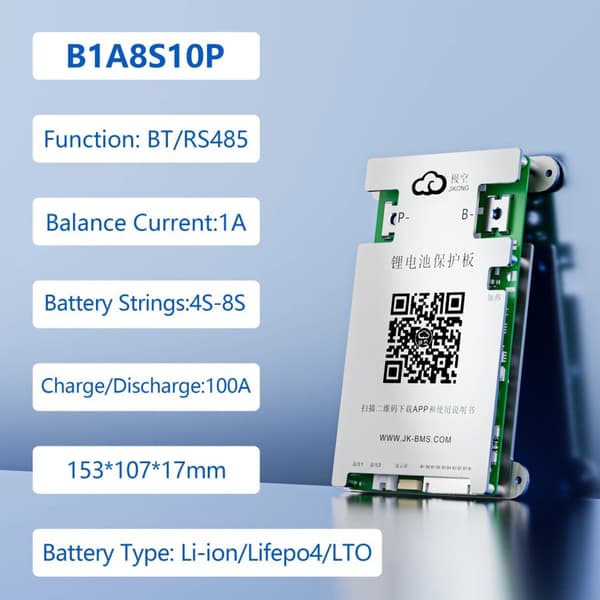 JIKONG BMS, Aktiv Balancefunktion, Smart Teknologi Integration,B1A8S20P-Varme-CAN