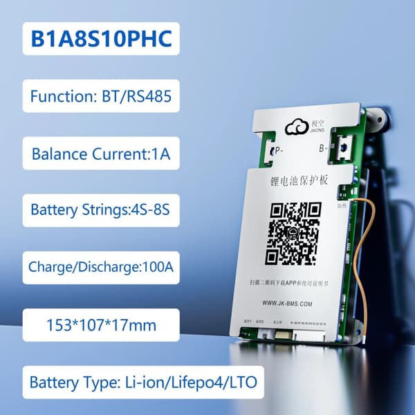 JIKONG BMS, Aktiv Balancefunktion, Smart Teknologi Integration,B1A8S20P-Varme-CAN