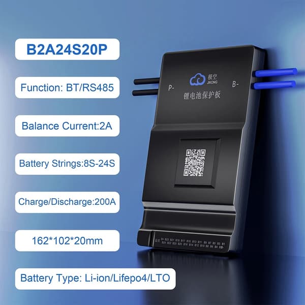 Smart Battery Management System, BT/RS485-funktionalitet, aktiv balance-teknologi,B1A20S15P
