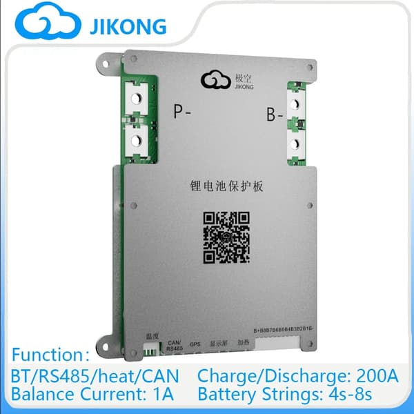Smart Battery Management System, 200A Opladning/Entladning, 1A Balance Strøm,B1A8S20P-HC