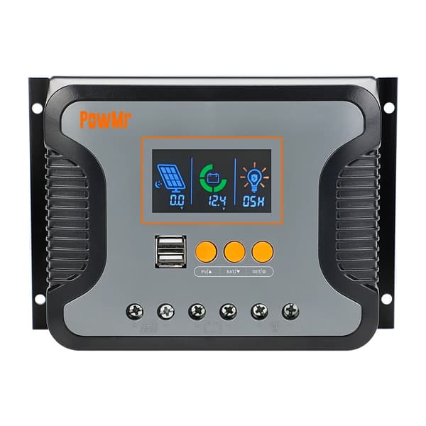 Solcelleladekontrol, Flere Strømmuligheder, Dobbelt USB-udgang,80A, 12V 24V 36V 48V
