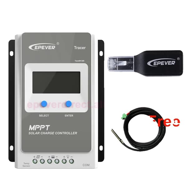 MPPT Solarbatterikontrol, Høj Effektivitet 99%, Kompatibel med Flere Batterityper,3210AN wifi sensor