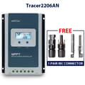 Miniatyrbillede 2 af 2: MPPT Solcelleladeregulator, 20A Strøm, 60V PV Indgang,med MC stik, 20A