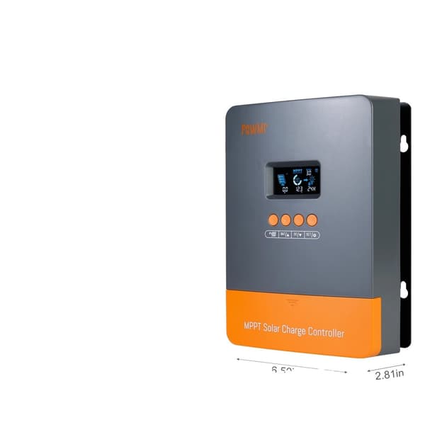 PowMr MPPT Solcellelader, Maksimal Strøm 100A, Understøtter 12V-48V Batterier,MPPT 60A