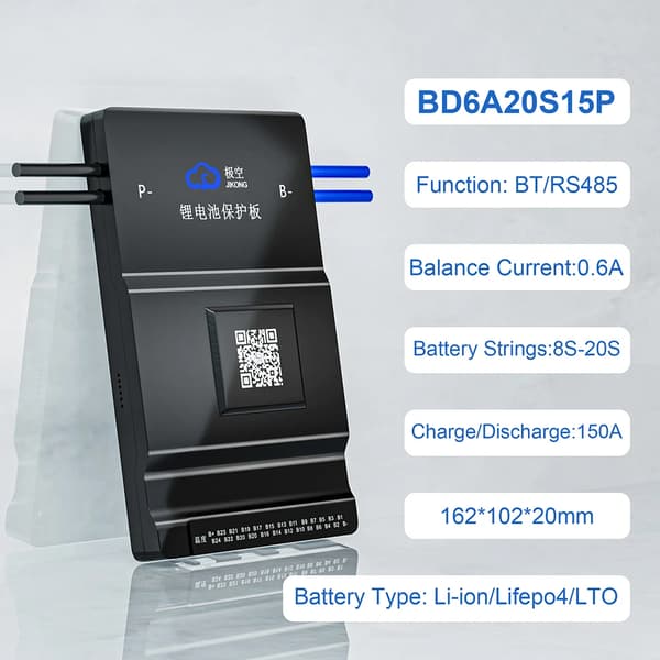 Smart Battery Management System, Aktiv Balancefunktion, Høj Ladekapacitet,BD6A20S15P