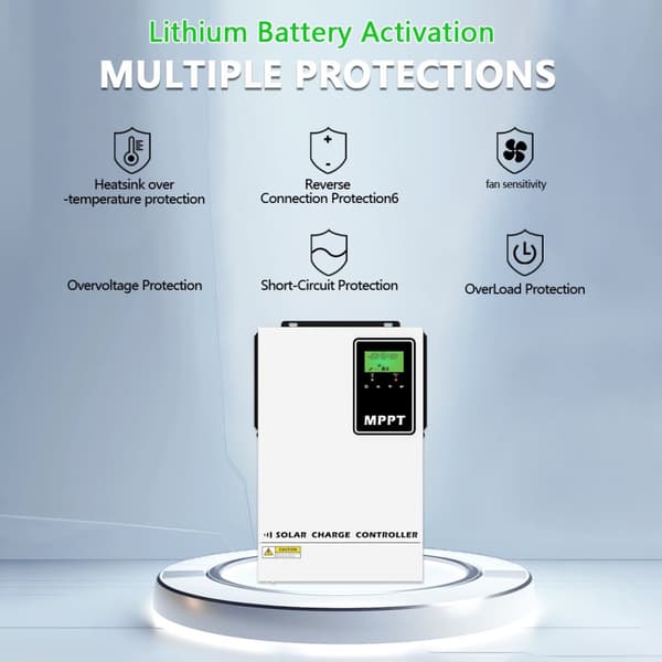 Y&H Solarbatterikontrol, MPPT 140A, LCD-display, høj spændingsindgang understøttelse,MPPT 140A, 48v, 140a