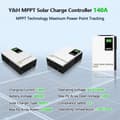 Miniatyrbillede 2 af 4: Y&H Solarbatterikontrol, MPPT 140A, LCD-display, høj spændingsindgang understøttelse,MPPT 140A, 48v, 140a