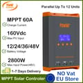 Miniatyrbillede 2 af 2: MPPT Solarbatterikontroller, Maksimal Strøm 60A, Systemspænding 12V-48V, Maksimal PV Indgang 160Vdc,POW MPPT-60A Pro