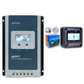 Miniatyrbillede 1 af 2: EPEVER MPPT Solcelleladeregulator, 12V/24V kompatibilitet, maks. PV spænding 100V,12V 24V, 20A, med MT52