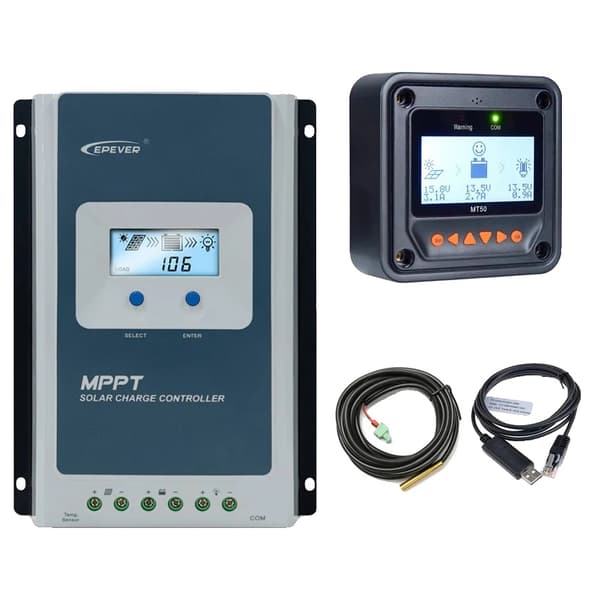 MPPT Solcelleladeregulator, 40A Maksimal Strøm, 100V Maks PV Indgang,med MT50, 40A
