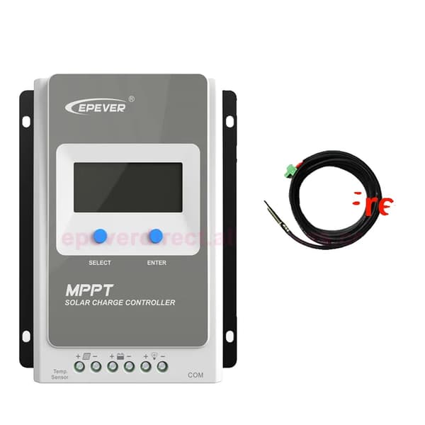 MPPT Solarbatterikontrol, Høj Effektivitet 99%, Kompatibel med Flere Batterityper,4210AN med sensor
