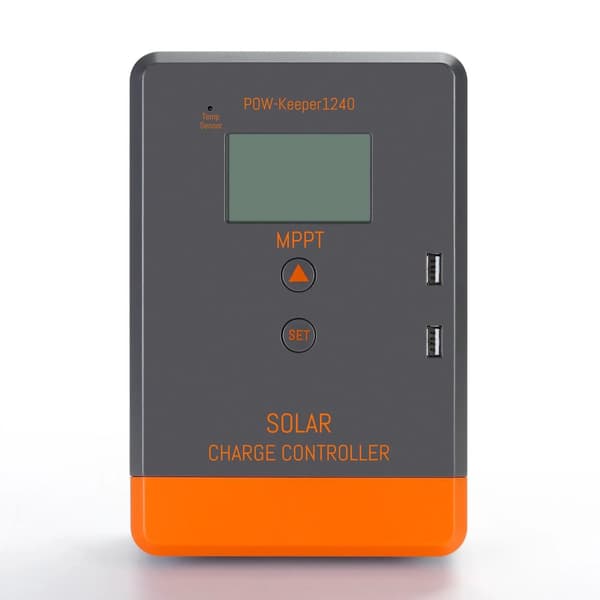 Solcelleladekontrol, MPPT-teknologi, alsidige ladeindstillinger,Sølv, 12V 24V Auto, MPPT 20A