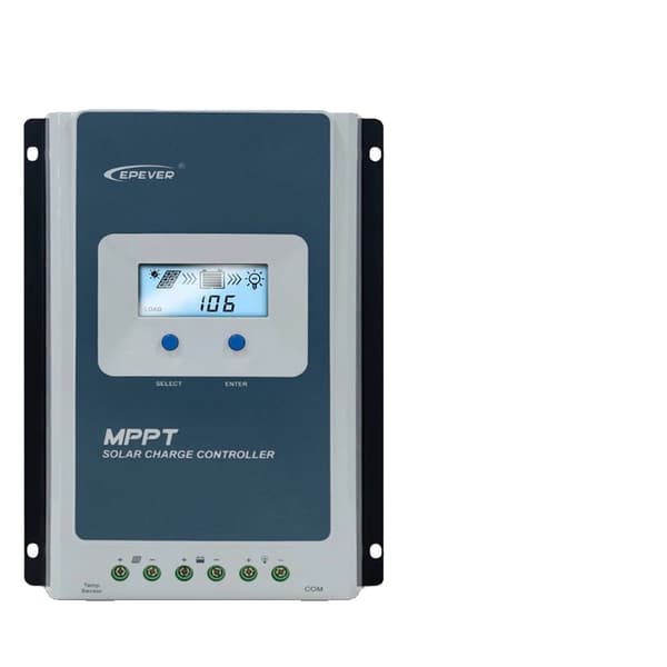 MPPT Solcelleladeregulator, 20A Nominel Lade Strøm, Kompatibel med Blysyre- og Lithium-ion Batterier,Tracer2206AN G3