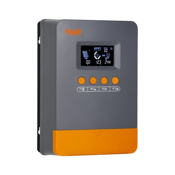 PowMr MPPT Solcellelader, Op til 99% Opladningseffektivitet, Kompatibel med Lithium- og Gelbatterier,35A MPPT