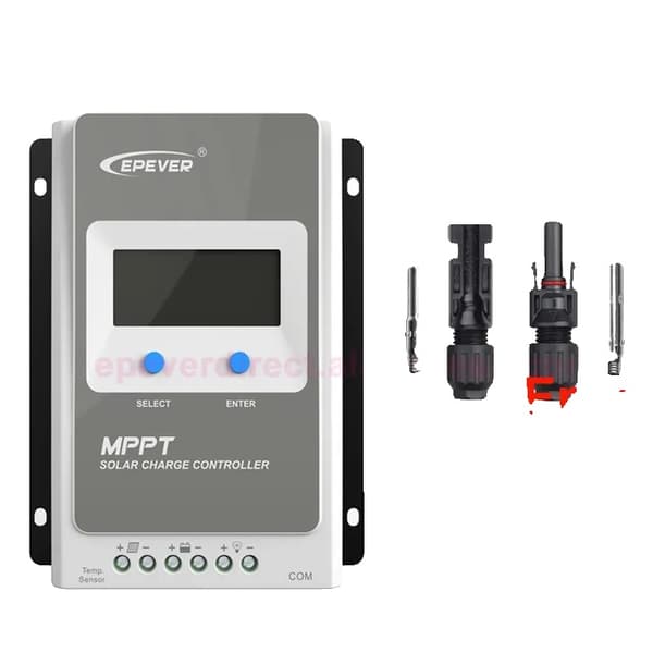 Mppt Solcelleladeregulator, Flere Ampere Muligheder, LCD Display, Kun 1206AN