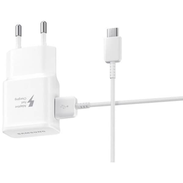Samsung EP-TA20EWECGWW USB-laddare 1x USB-C®, 1x USB-A Fast Charge Snabbladdare Vit