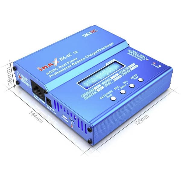 SKYRC B6AC V2 Multifunktionsladdare 6 A LiPo, LiFePO, LiIon, NiMH, NiCd, Bly