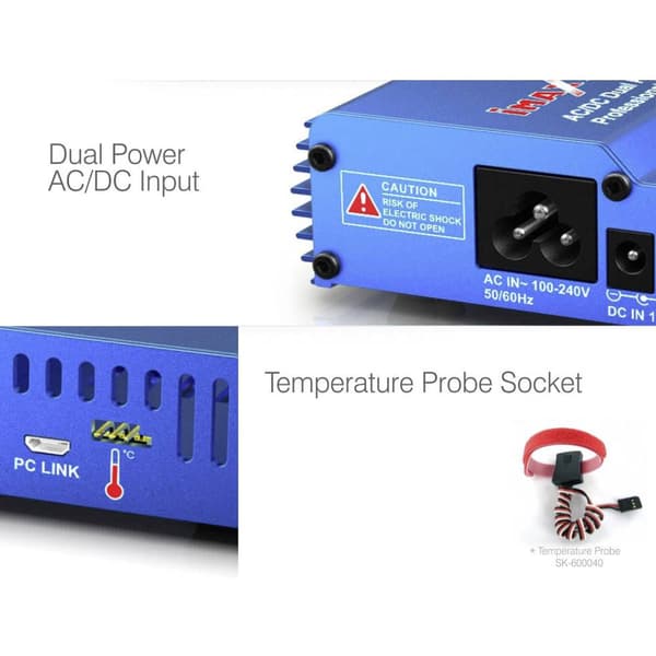 SKYRC B6AC V2 Multifunktionsladdare 6 A LiPo, LiFePO, LiIon, NiMH, NiCd, Bly