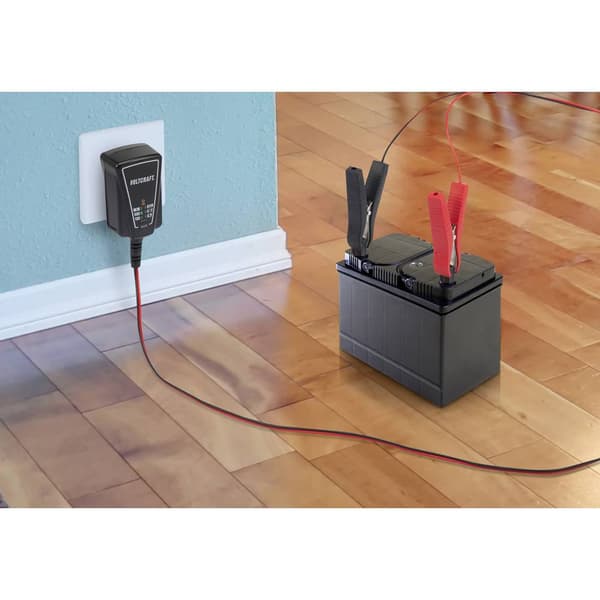 VOLTCRAFT Blybatteriladdare BC-1001 6 V, 12 V Laddström (max.) 1 A