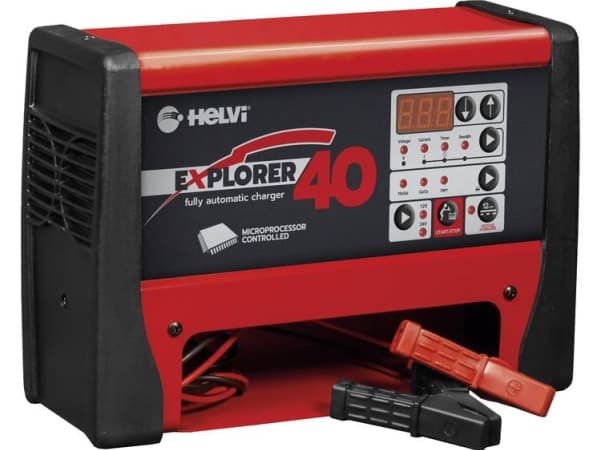 Helvi 77251 Biladdare, automatisk laddare 12 V, 24 V 40 A, 20 A 40 A, 20 A
