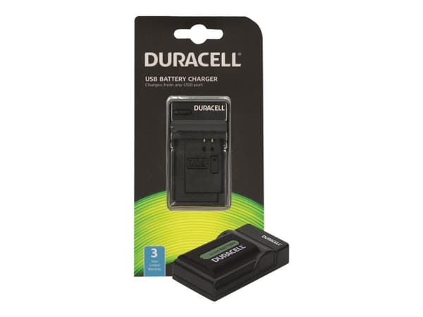 Duracell - USB batterilader - Li-Ion - 1 x batterilader - svart