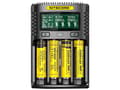 Pikkukuva 1 / 5: NiteCore UMS4 Laturi pyöreille kennoille NiCd, NiMH, Li-Ion, LiPo 10440, 10500, 12500, 12650, 13500, 13650, 14500, 14650, 16340, 16650, 17335 , 17355