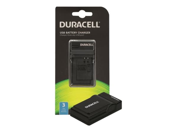 Duracell - USB-batterilader - 1 x batterier lader - svart - for Fujifilm NP W126