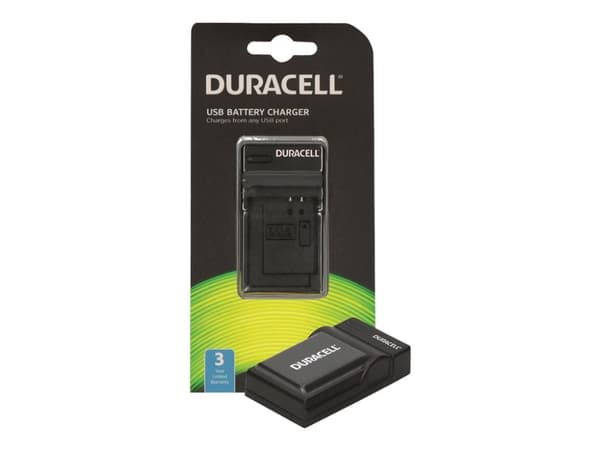 Duracell - USB-batterilader - 1 x batterier lader - svart