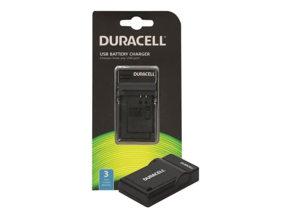 Duracell - USB-batterilader - 1 x batterier lader - svart Sort
