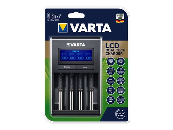 Varta 57676 101 401, litium-ioni (Li-Ion), Nikkelimetallihydrid (NiMH), AA, AAA)