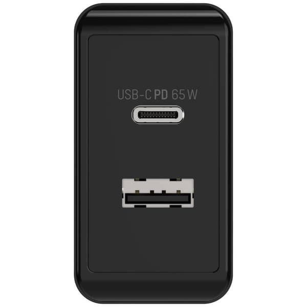 Ansmann Home Charger 254PD USB-laddare 65 W 1x USB-A, 1x USB-C® Power Delivery Svart Inomhus GaN