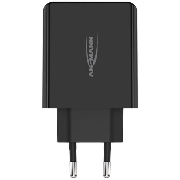 Ansmann Home Charger 254PD USB-laddare 65 W 1x USB-A, 1x USB-C® Power Delivery Svart Inomhus GaN