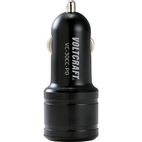 VOLTCRAFT VC-30CC-PD USB-laddare 30 W Personbil USB, USB-C® hona Antal utgångar: 2 x USB Power Delivery (USB-PD)