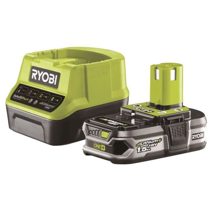 RYOBI-pakkelader + batteri - 18V 1,5Ah