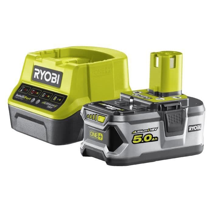 RYOBI Batteri 18V 5Ah + oplader 2A