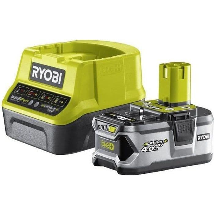 RYOBI Pack oplader & 1 batteri 18V 4,0 Ah lithium +
