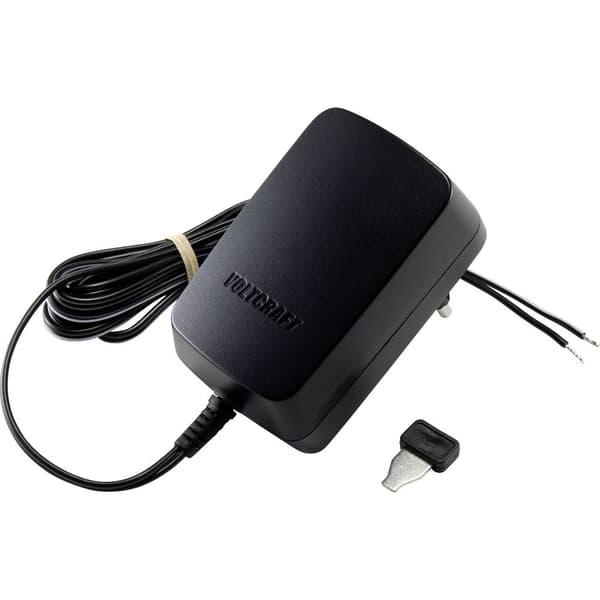 VOLTCRAFT VC-11258695 Nätadapter ställbar 3 V/DC, 4.5 V/DC, 5 V/DC, 6 V/DC, 7.5 V/DC, 9 V/DC, 12 V/DC 1.5 A 18 W Utgång