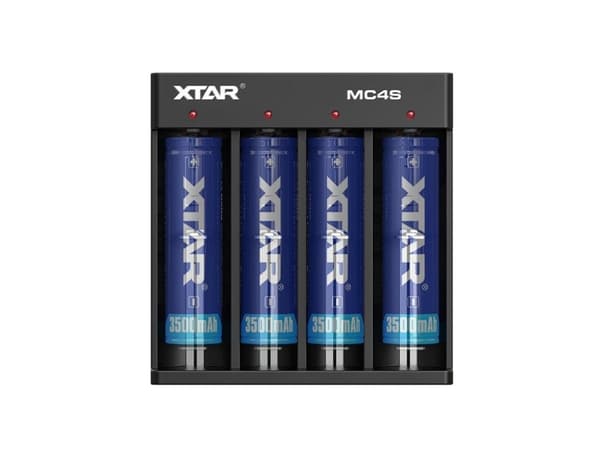 Xtar universal 4 x Li-ion og Ni-MH batterilader MC4S
