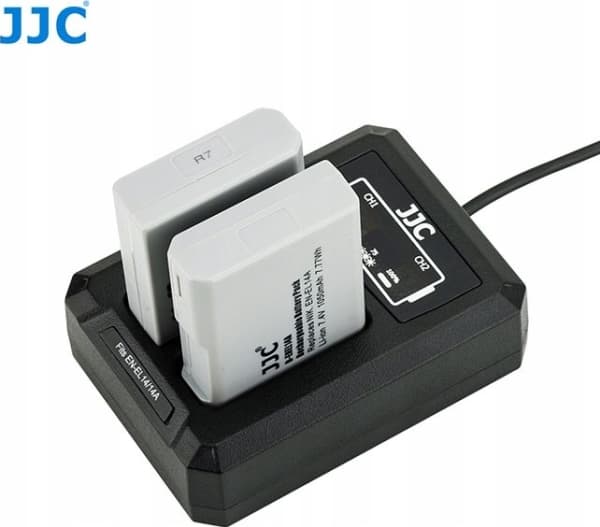 JJC kameran laturi kaksikanavainen USB-laturi Nikon En-el14 / En-el14a:lle