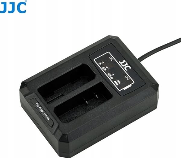 JJC kameran laturi kaksikanavainen USB-laturi Nikon En-el14 / En-el14a:lle