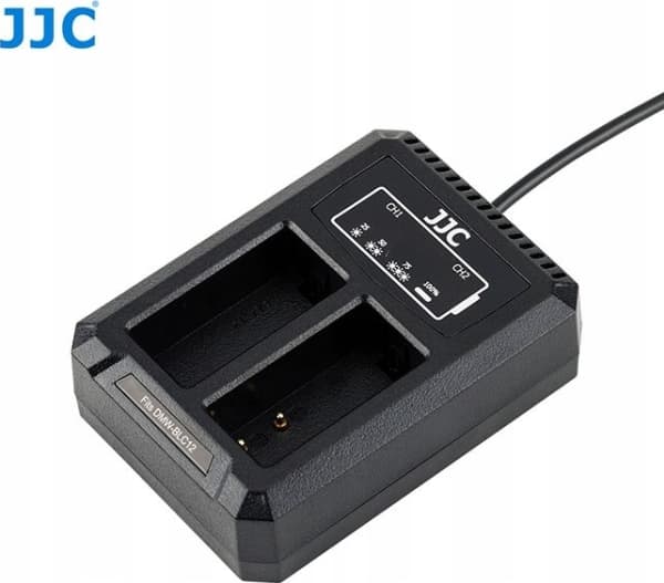 JJC kaksinkertainen USB-kameran laturi Panasonic Dmw-blc12 / Sigma Bp-51 / Leica Bp-dc12:lle