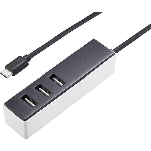 VOLTCRAFT UC-3AXX001 USB-laddningsstation 15.5 W 3x USB-A Vit, Svart Inomhus
