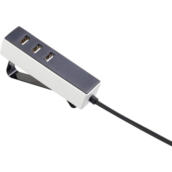 VOLTCRAFT UC-3AXX001 USB-laddningsstation 15.5 W 3x USB-A Vit, Svart Inomhus