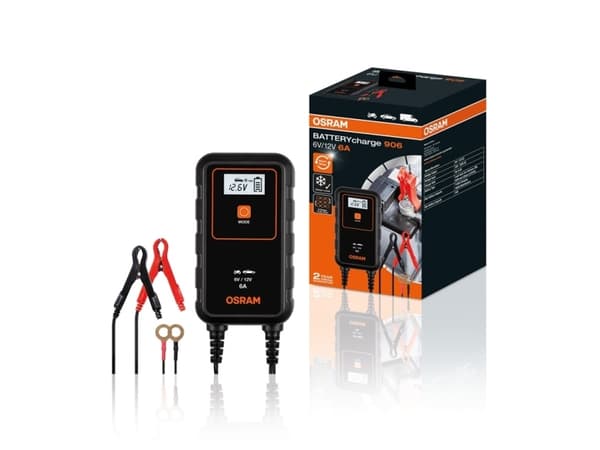 Osram BatteryCharge 906 Akkulaturi - 6V / 12V
